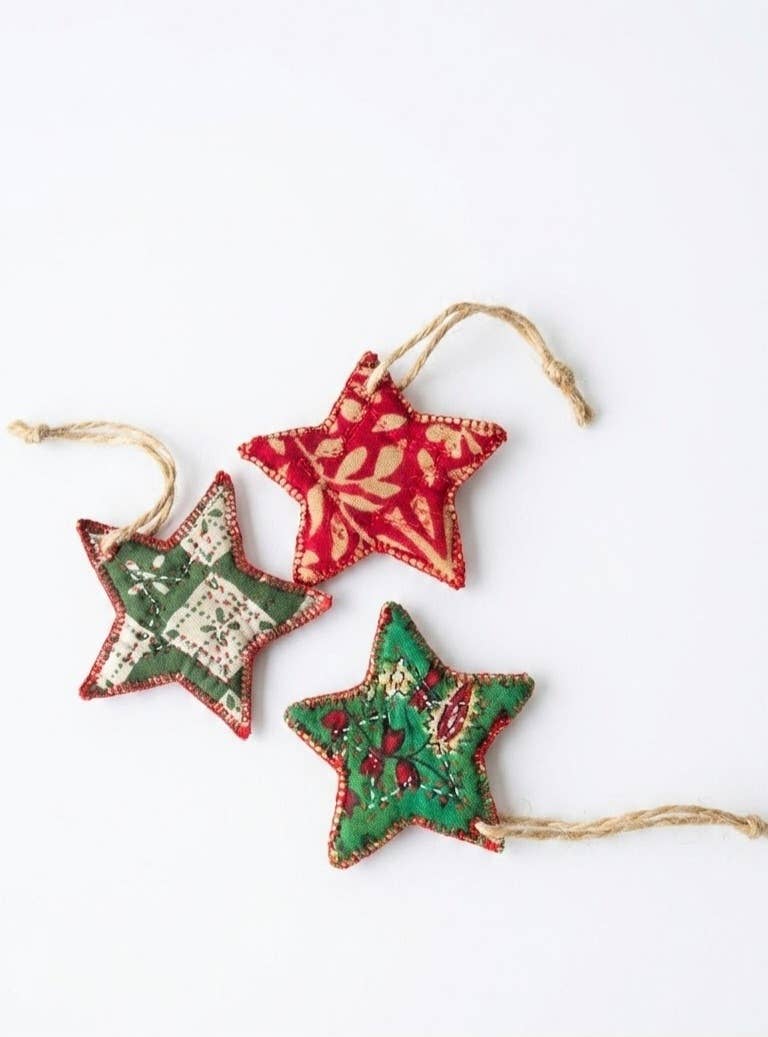 Kantha Star Ornament