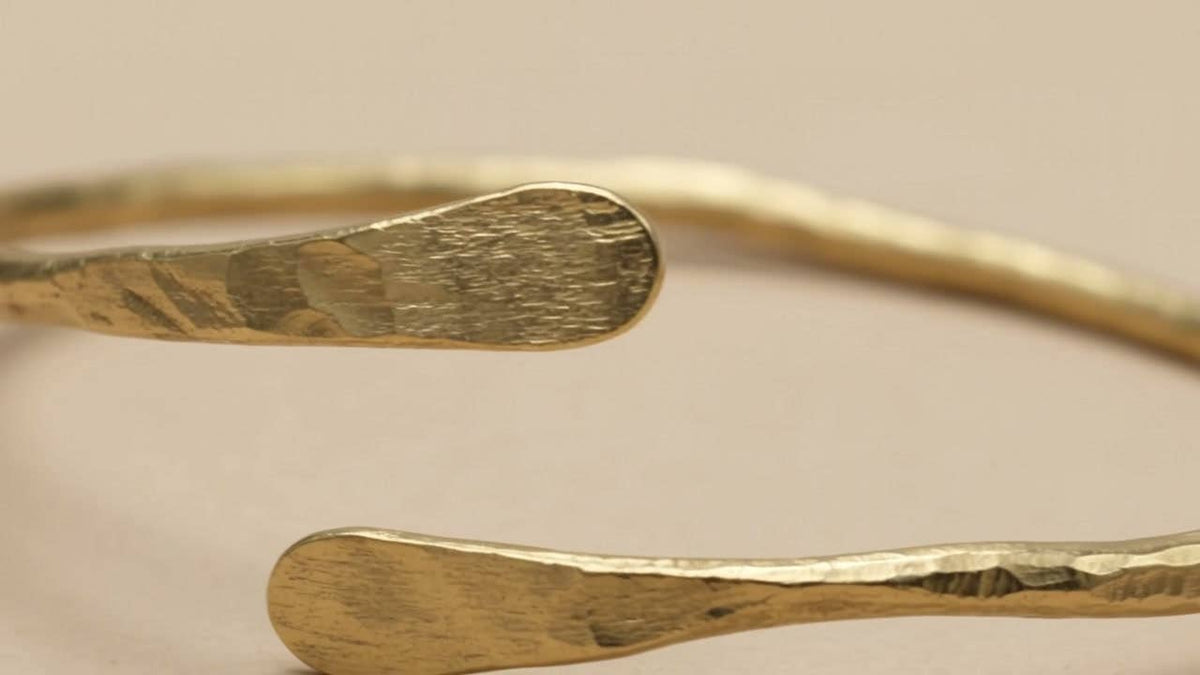 Bethlehem Hammered Brass Bangle
