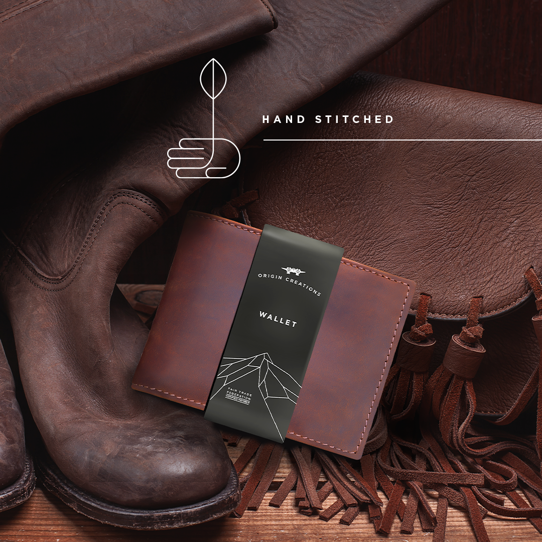 Bifold Leather Wallet - Saddle Brown