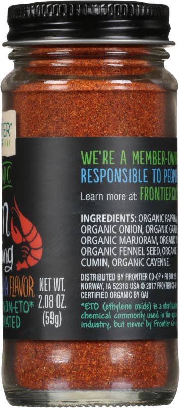 Cajun Seasoning, Organic, 2.08 Oz