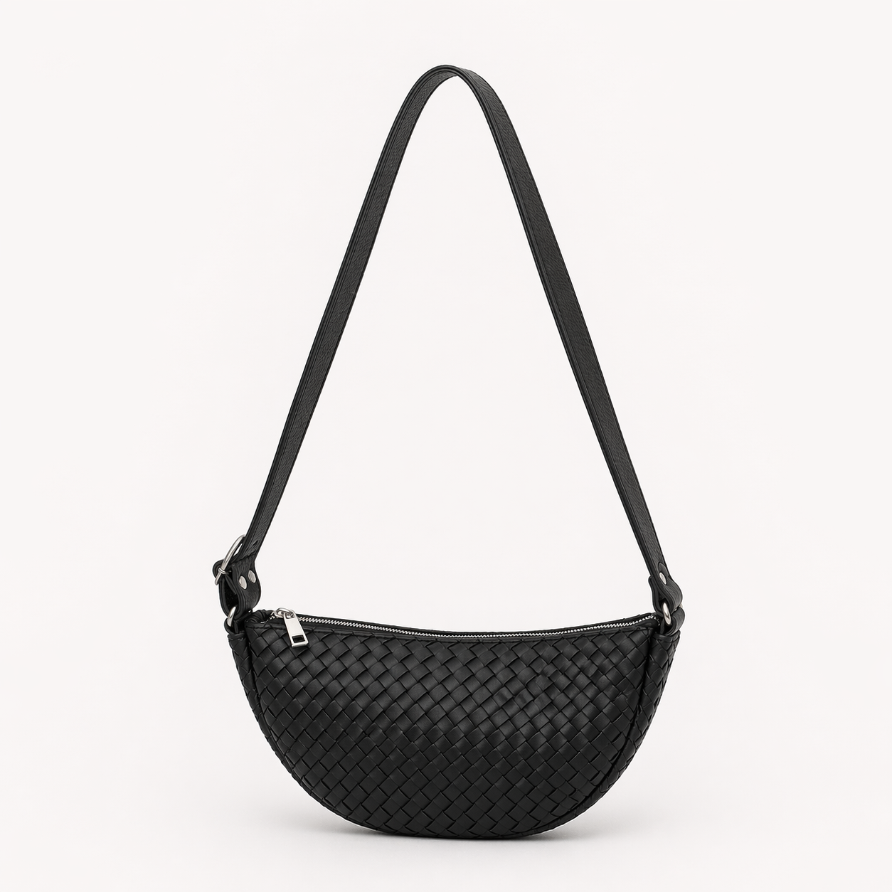 Hilal Braided Leather Sling Bag