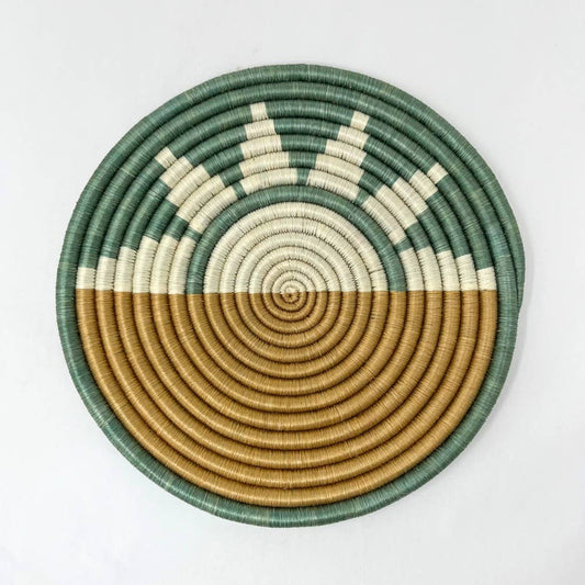 Hand Woven Trivets- Zubita Teal