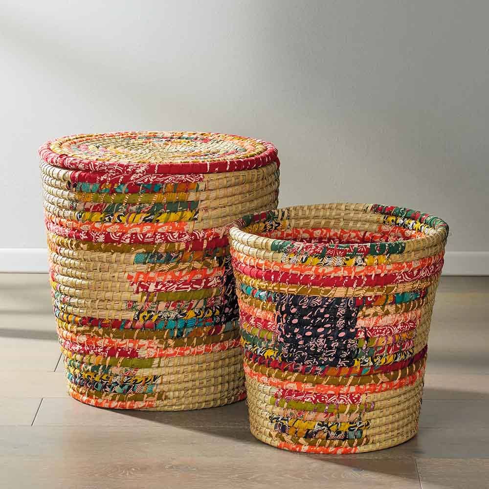 Pop Top Chindi Baskets - Set of 2