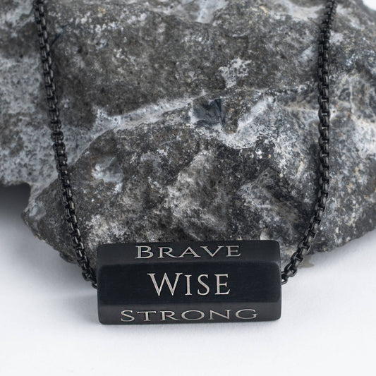 The Pillar Necklace – Matte Black