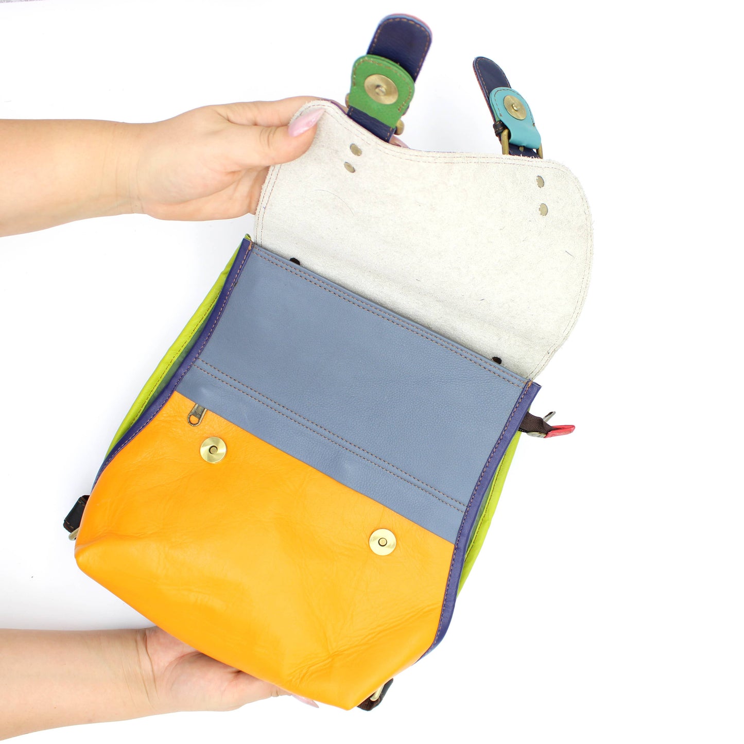 Freya Backpack/Crossbody - Upcycled Leather