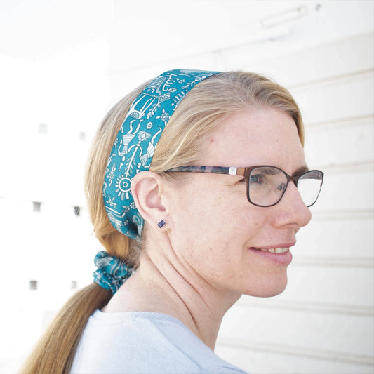 Silk Saree Wrap and Scrunchie Set