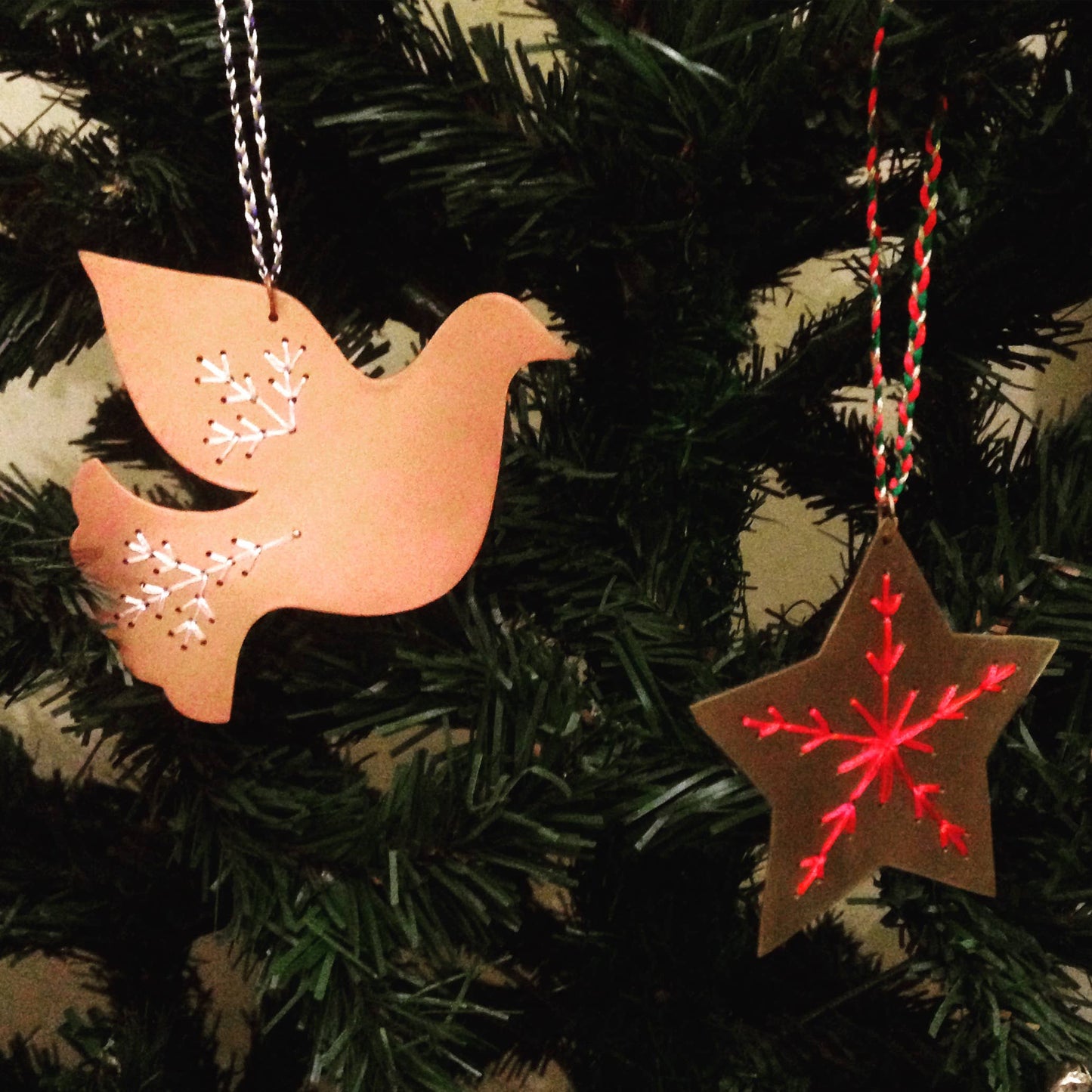 Copper Dove Ornament