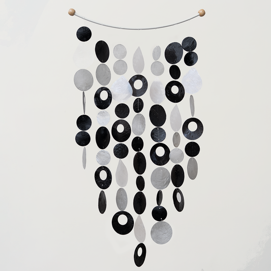 Capiz Chime Inverted Arch - Onyx