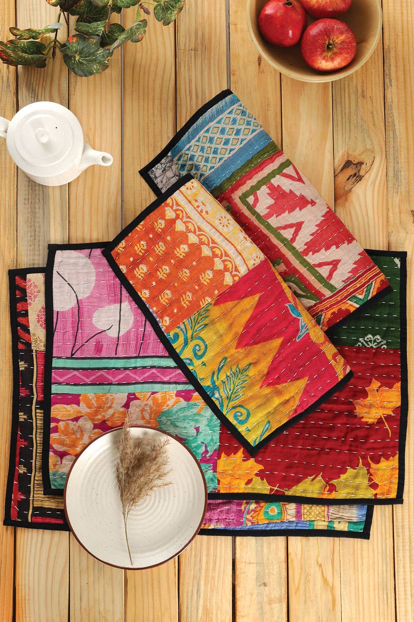 Kantha Placemats, Set of 4