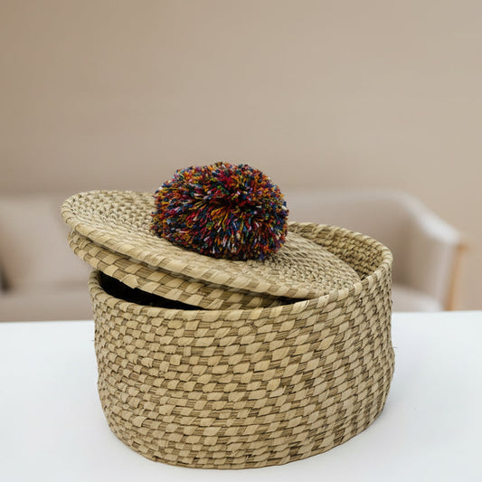 Lidded “Hat” Basket