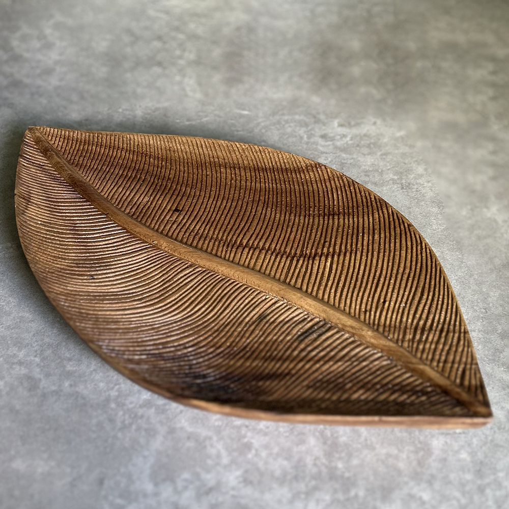 Wooden Leaf Tray