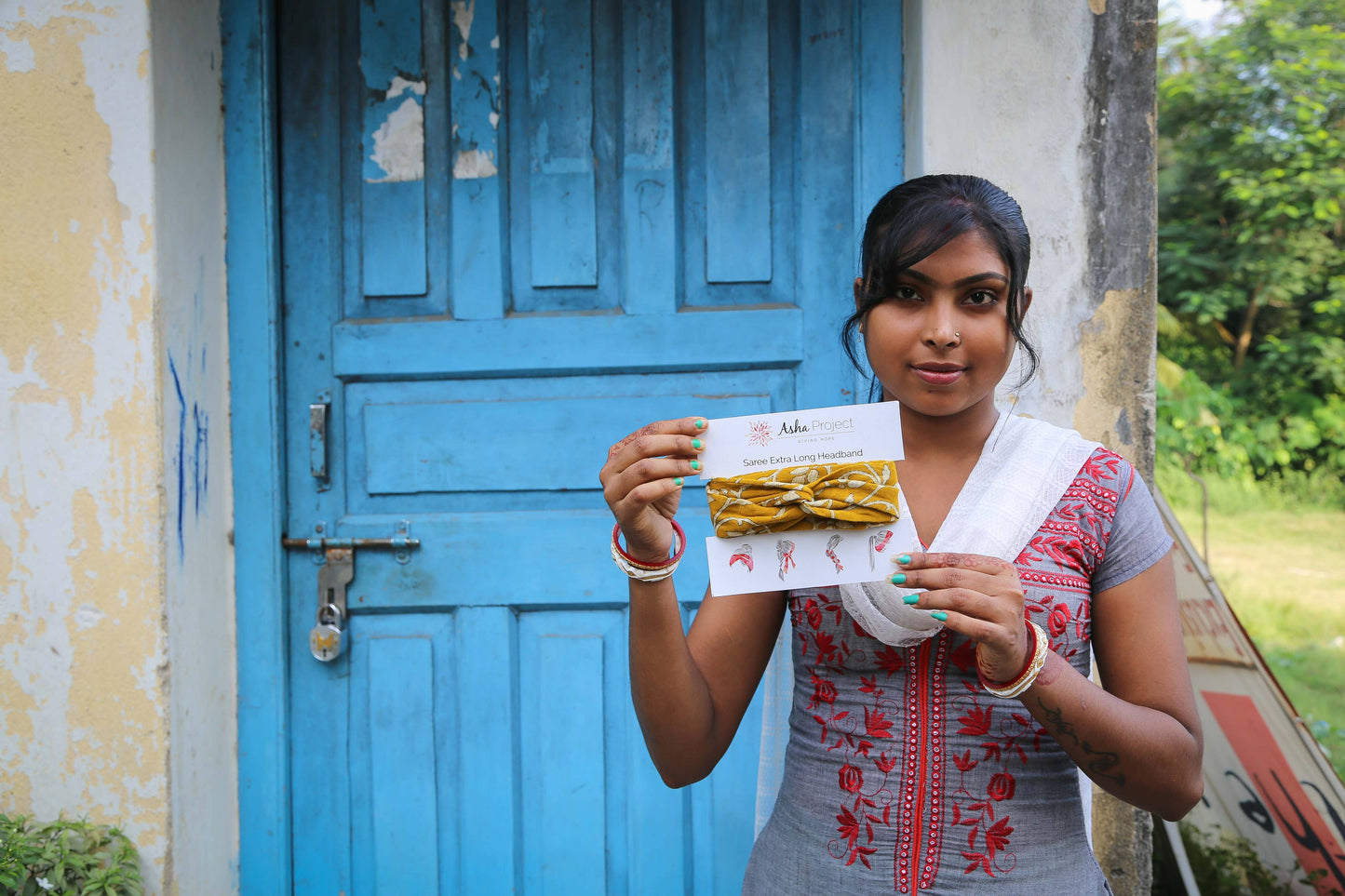 Simple Saree Hair Wrap