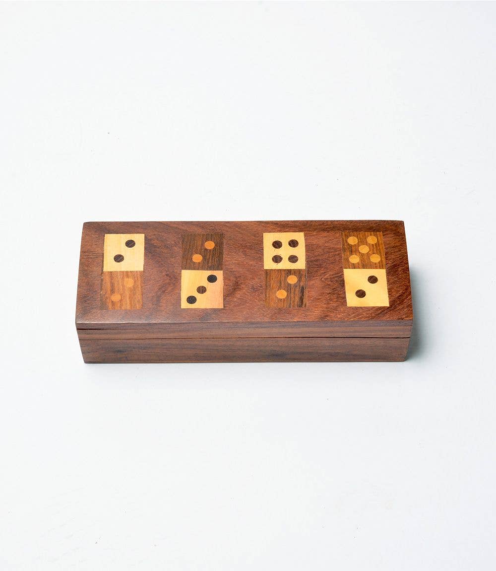 Wooden Domino Game Set