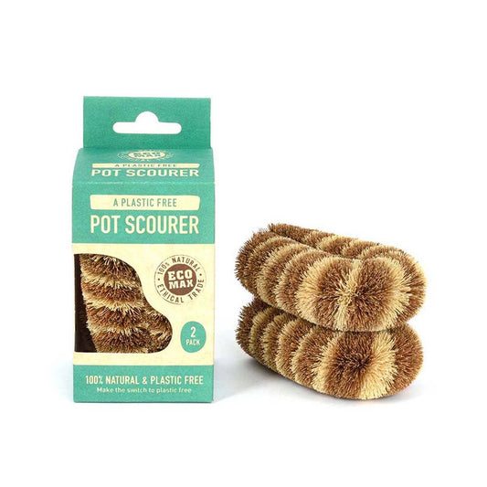 Premium Boxed Pot Scourer (Twin Pack) - 100% Natural