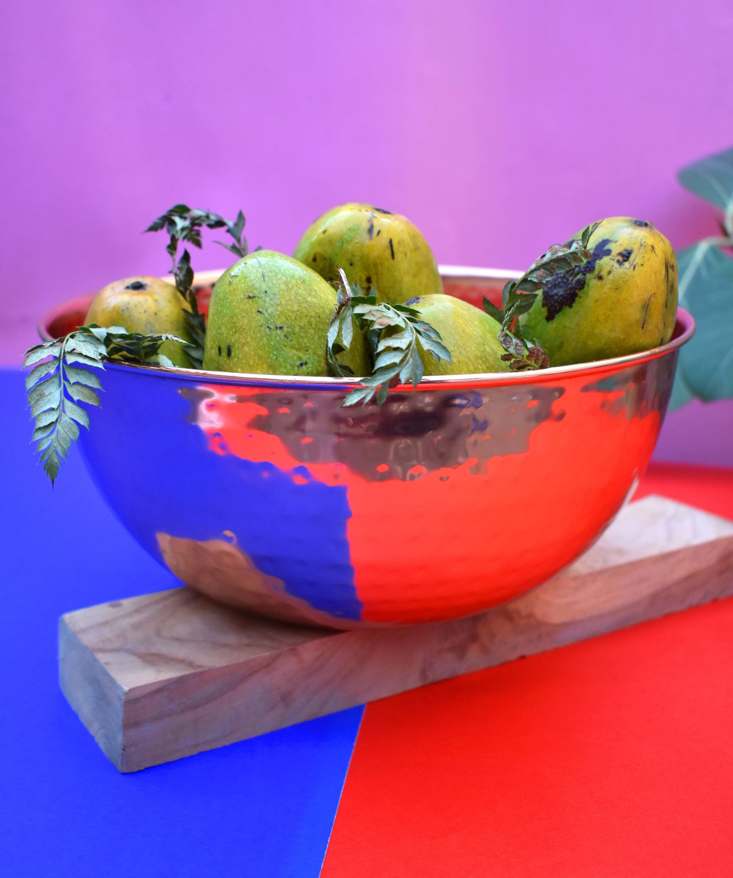 Large Hammered Copper Bowl 10"