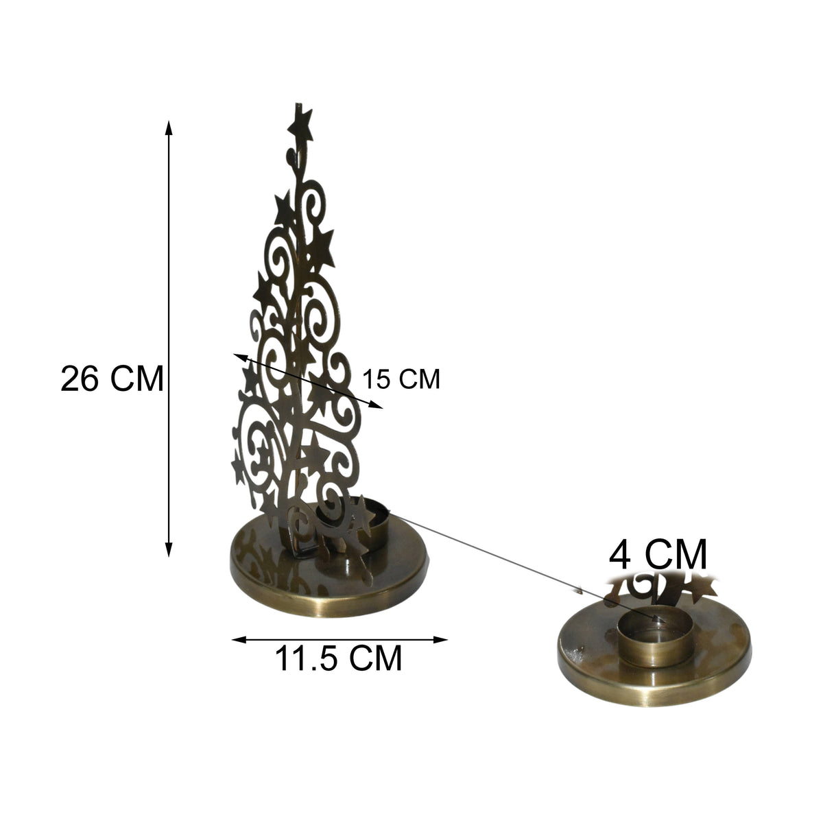 Festive Christmas Tree Tea-Light Holder