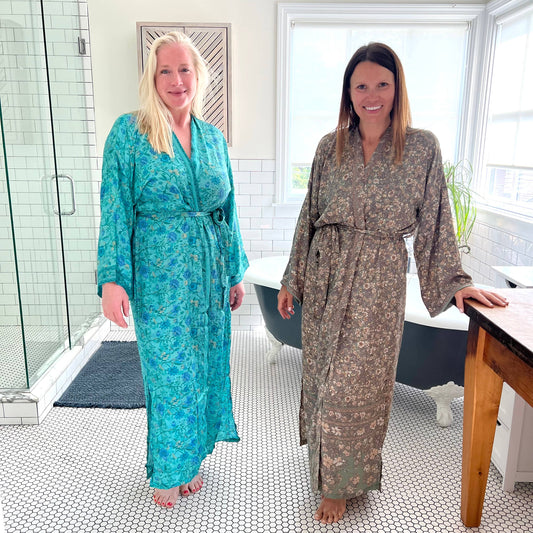 Repurposed Sari Robe