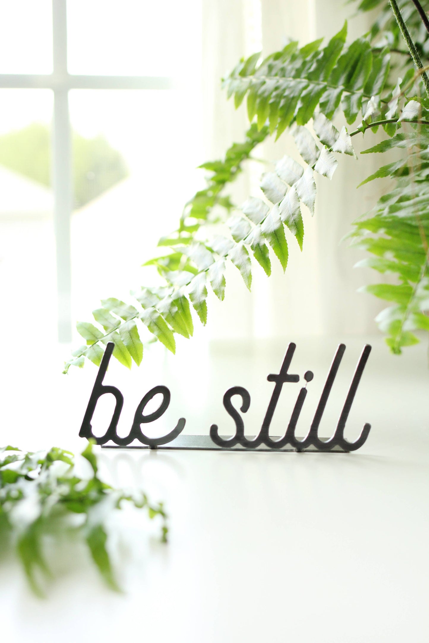 Be Still Word Sign