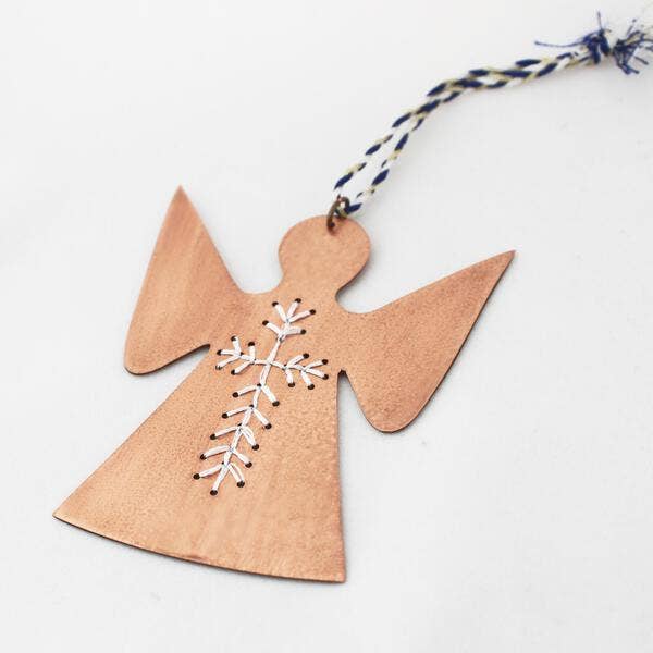 Copper Angel Ornament
