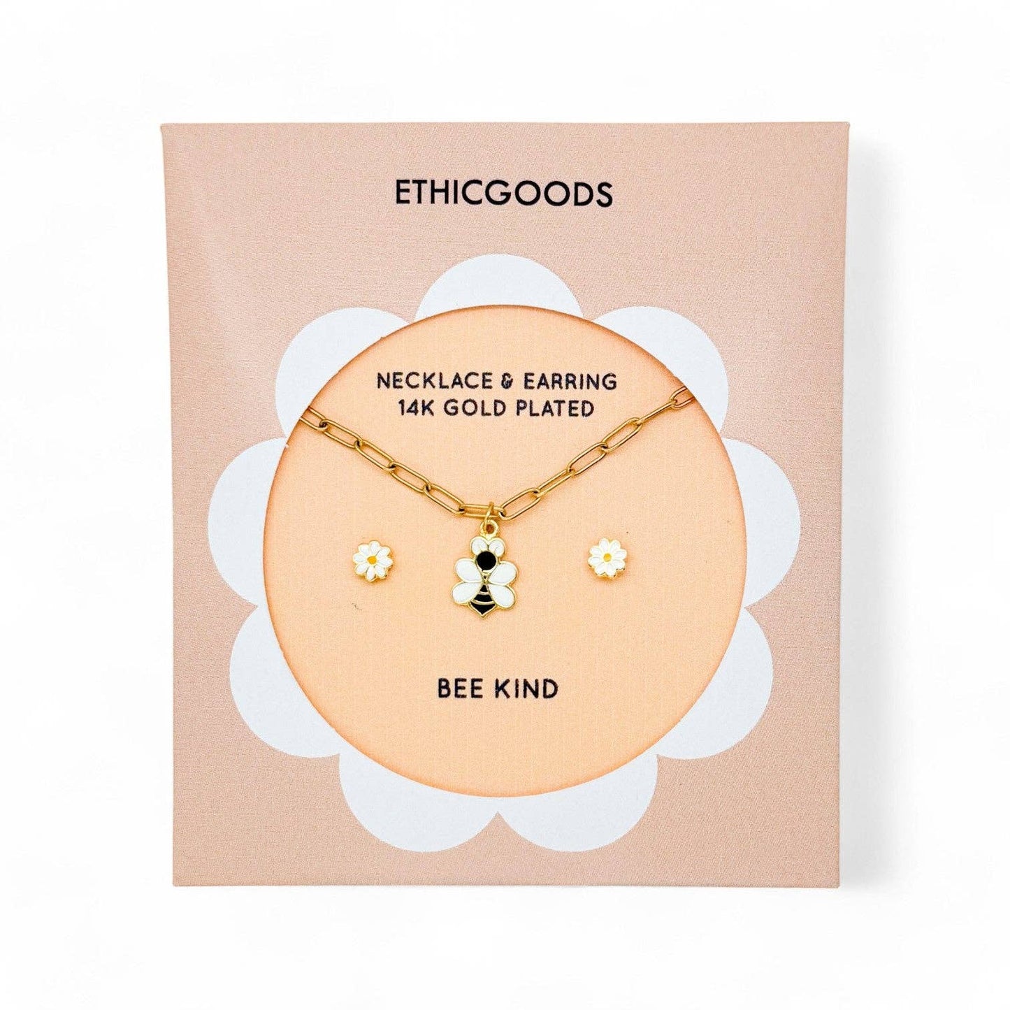 BEE Kind Kids Necklace & Earrings Set