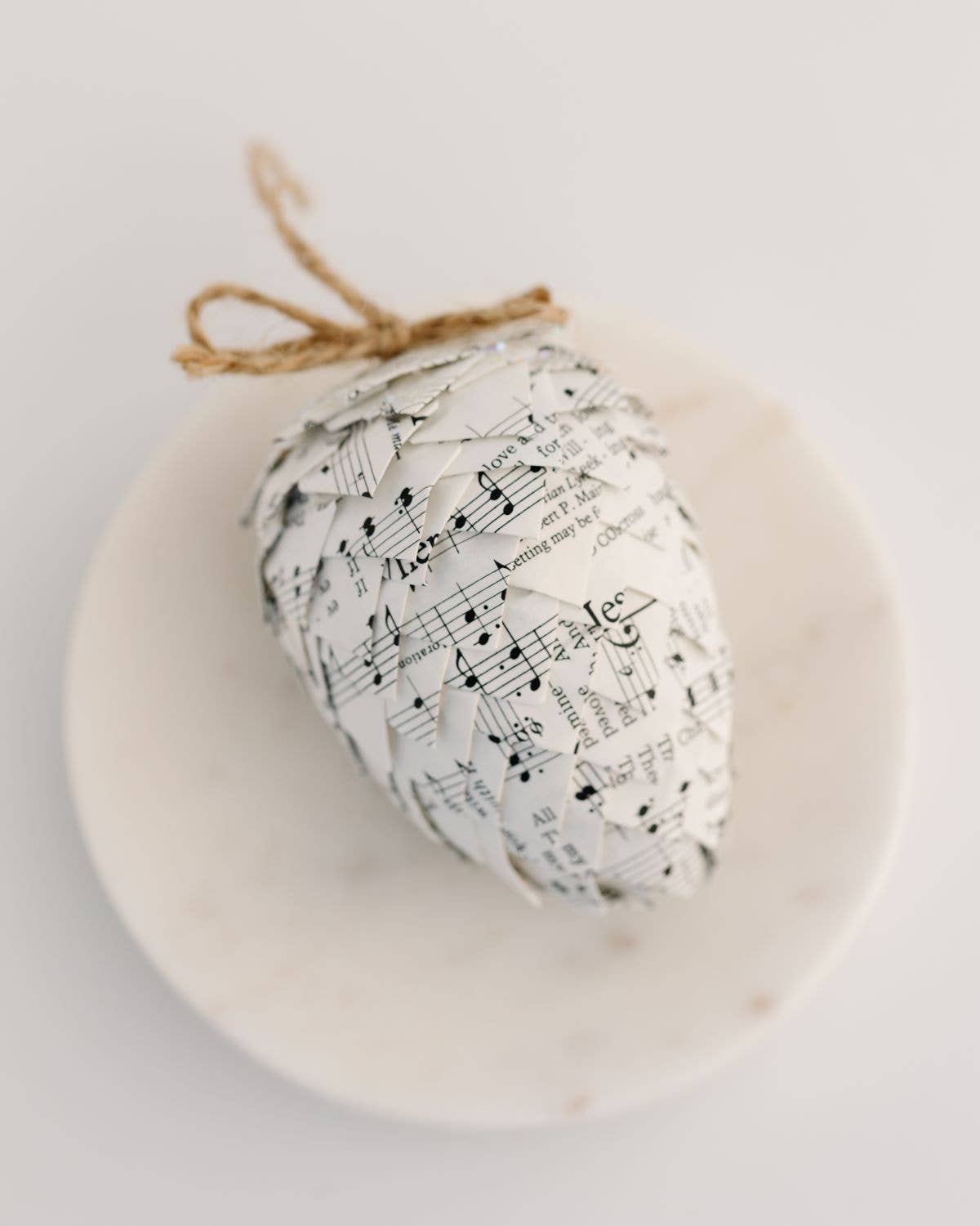 Hymnal Pinecone Ornament