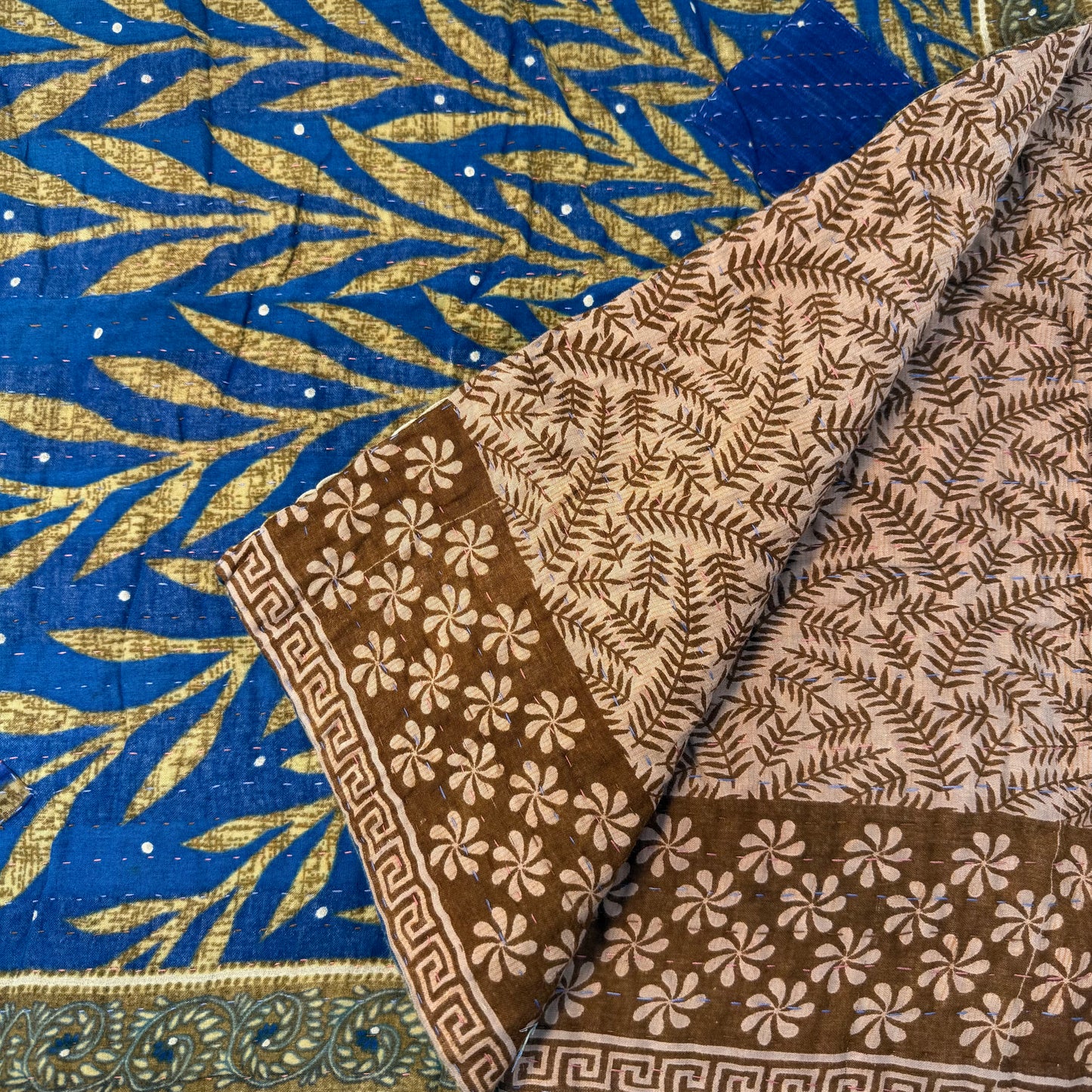 Personal Kantha Throw (approx 7ft x 3ft)
