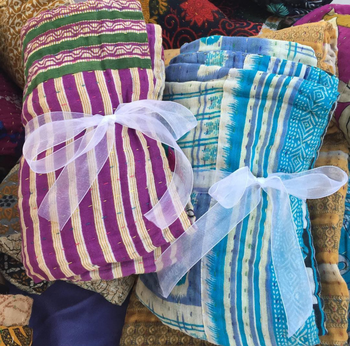 Personal Kantha Throw (approx 7ft x 3ft)