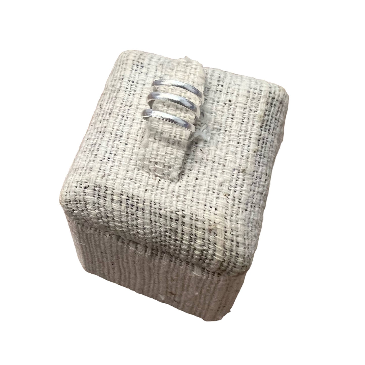 Sterling Silver Triple Bar Ear Cuff