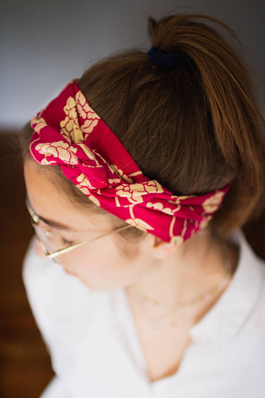 Simple Saree Hair Wrap