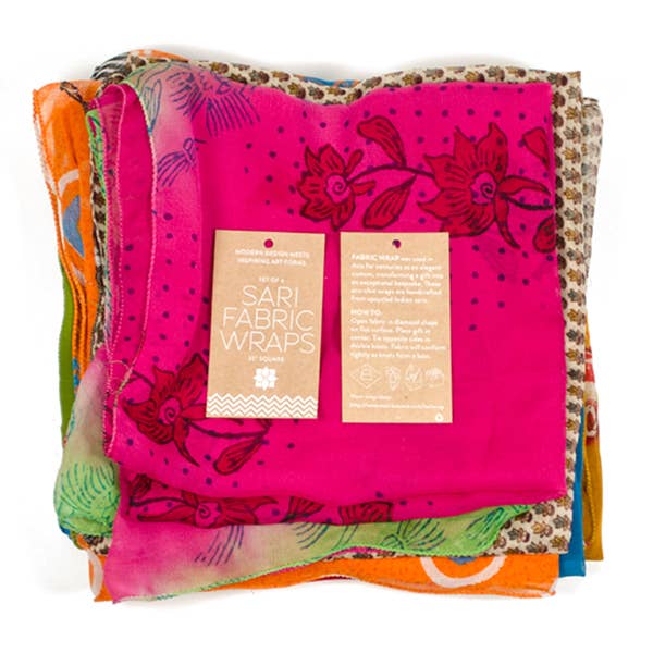 Saree Gift Wrap/Scarf – Assorted Upcycled Fabric