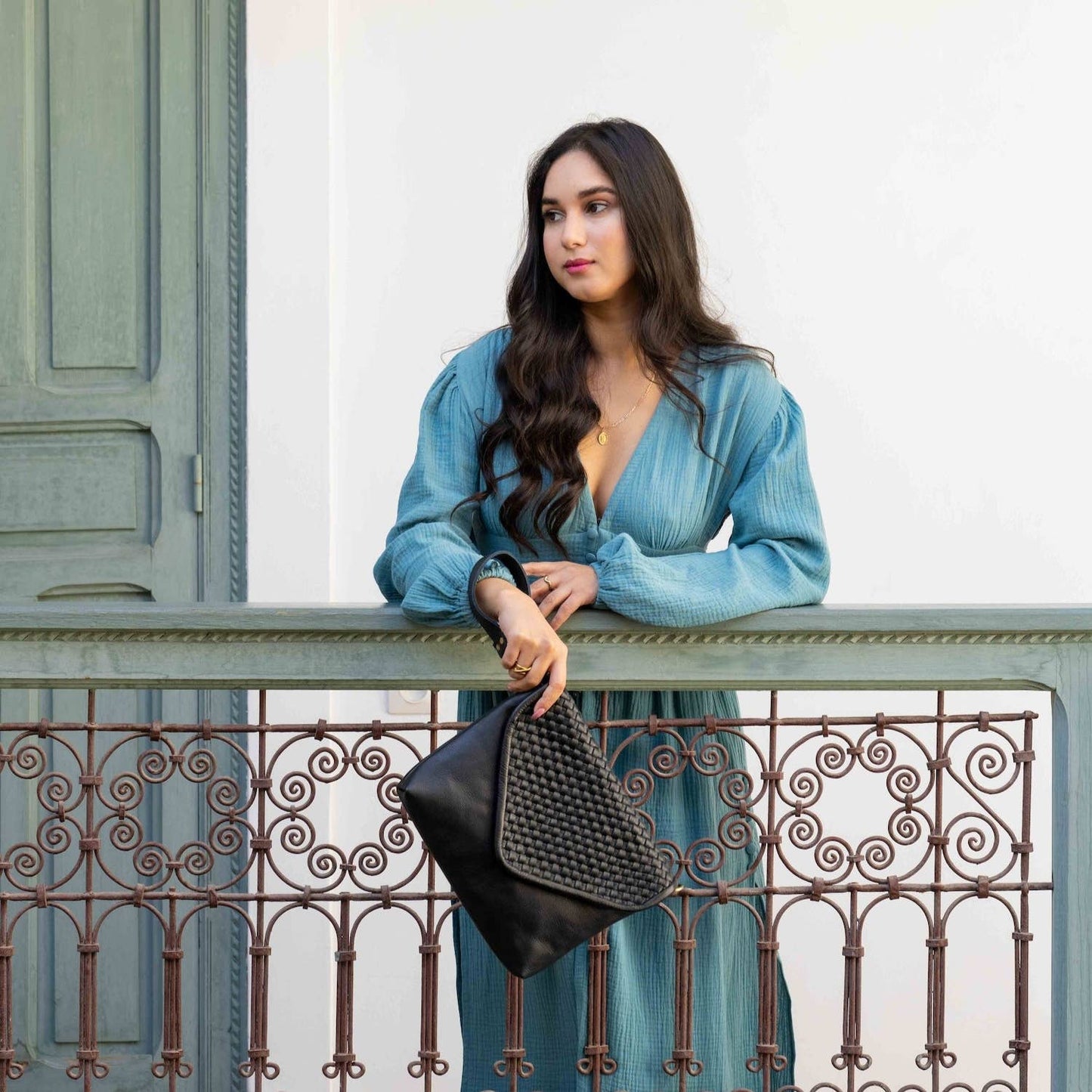 Woven Braided Leather Everyday Bag–Lightweight