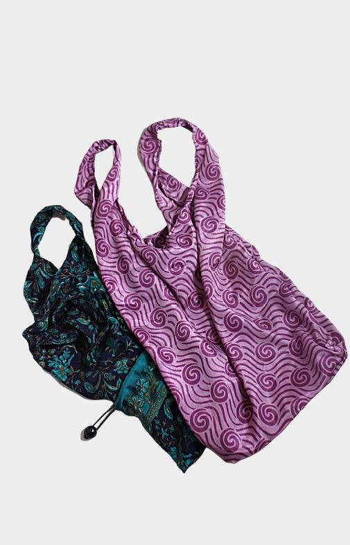 Recycled Silk Shopping Bag