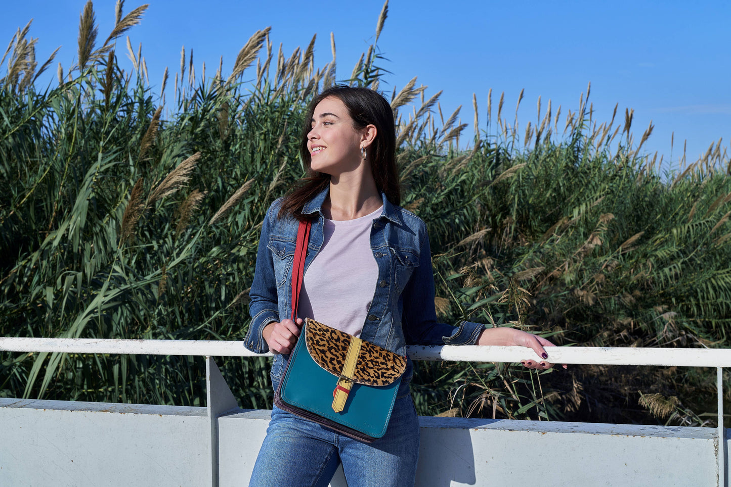 Adelin Medium Crossbody Bag - Upcycled Leather