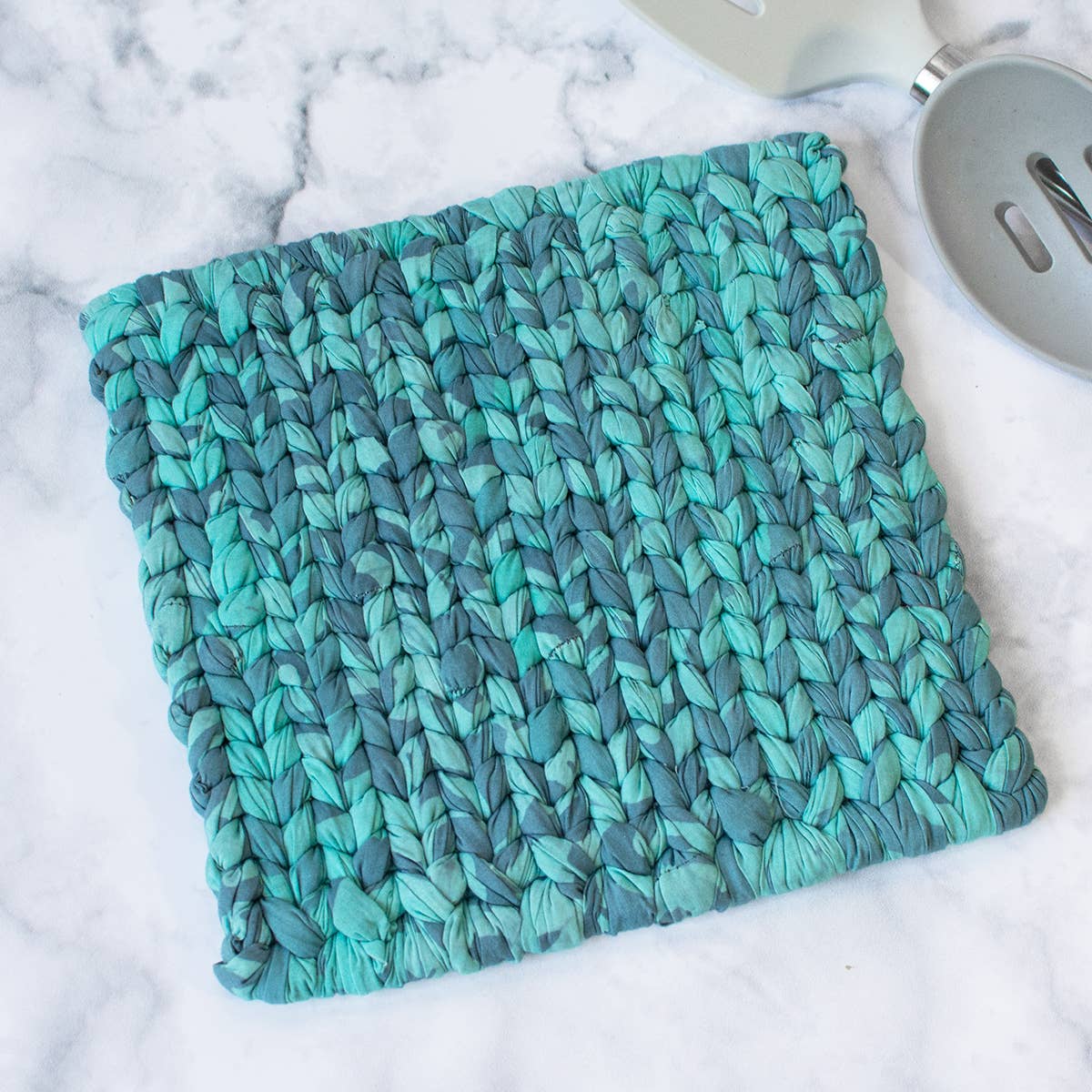 Woven Trivet -Teal