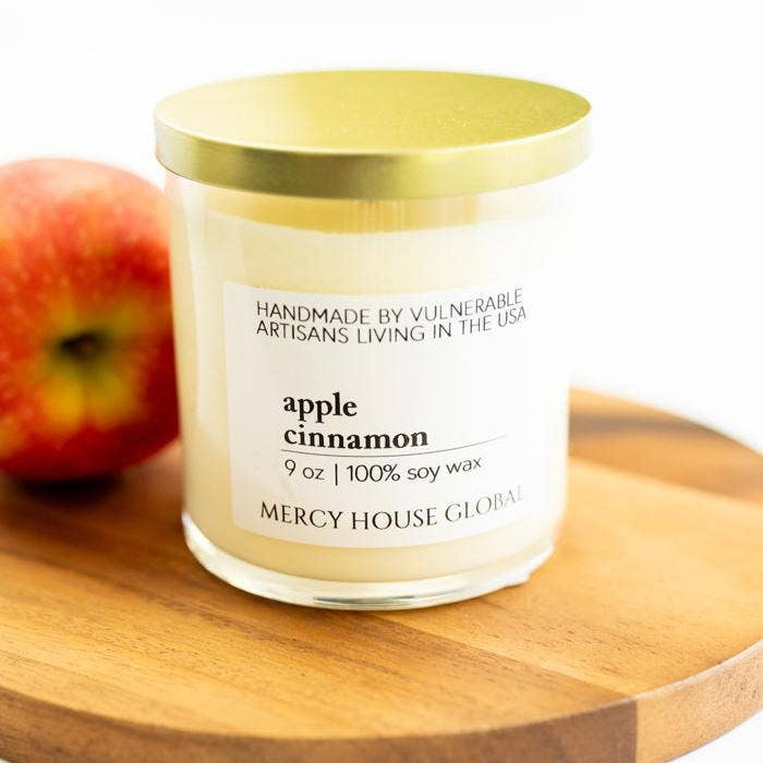 Apple Cinnamon Candle | 9 oz Glass Jar