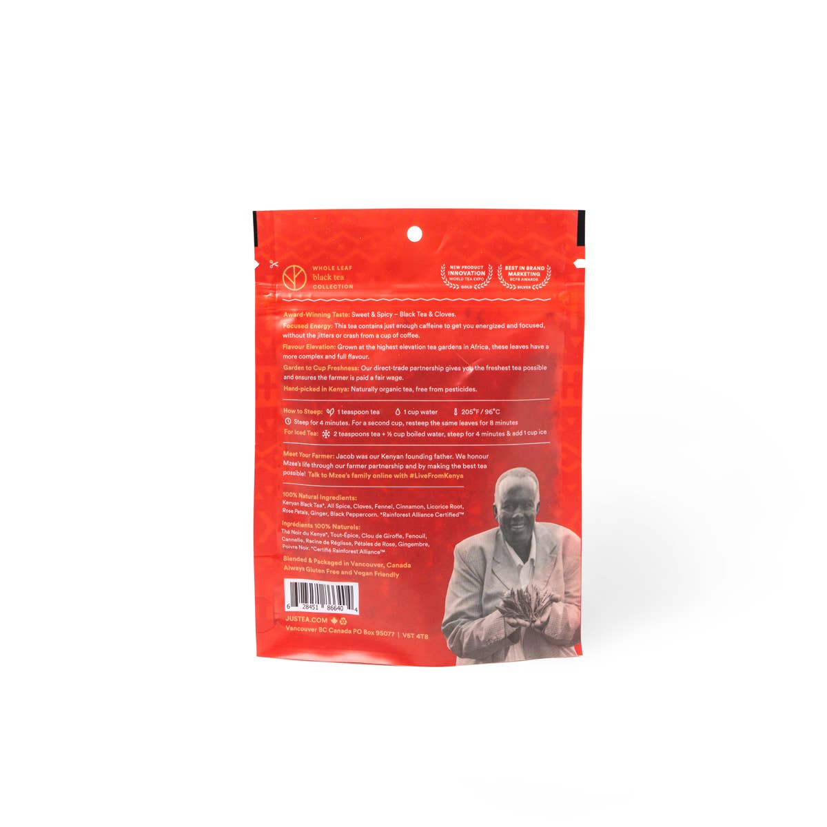 African Chai Stand-up Pouch - Organic, Black Tea