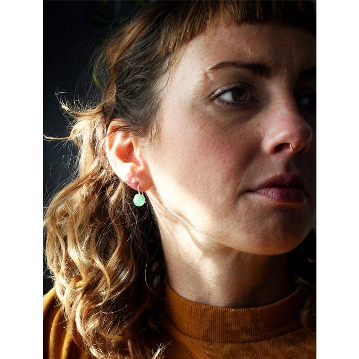 Glass Pearls Drop Earrings