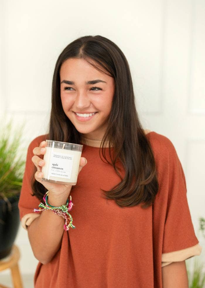 Apple Cinnamon Candle | 9 oz Glass Jar
