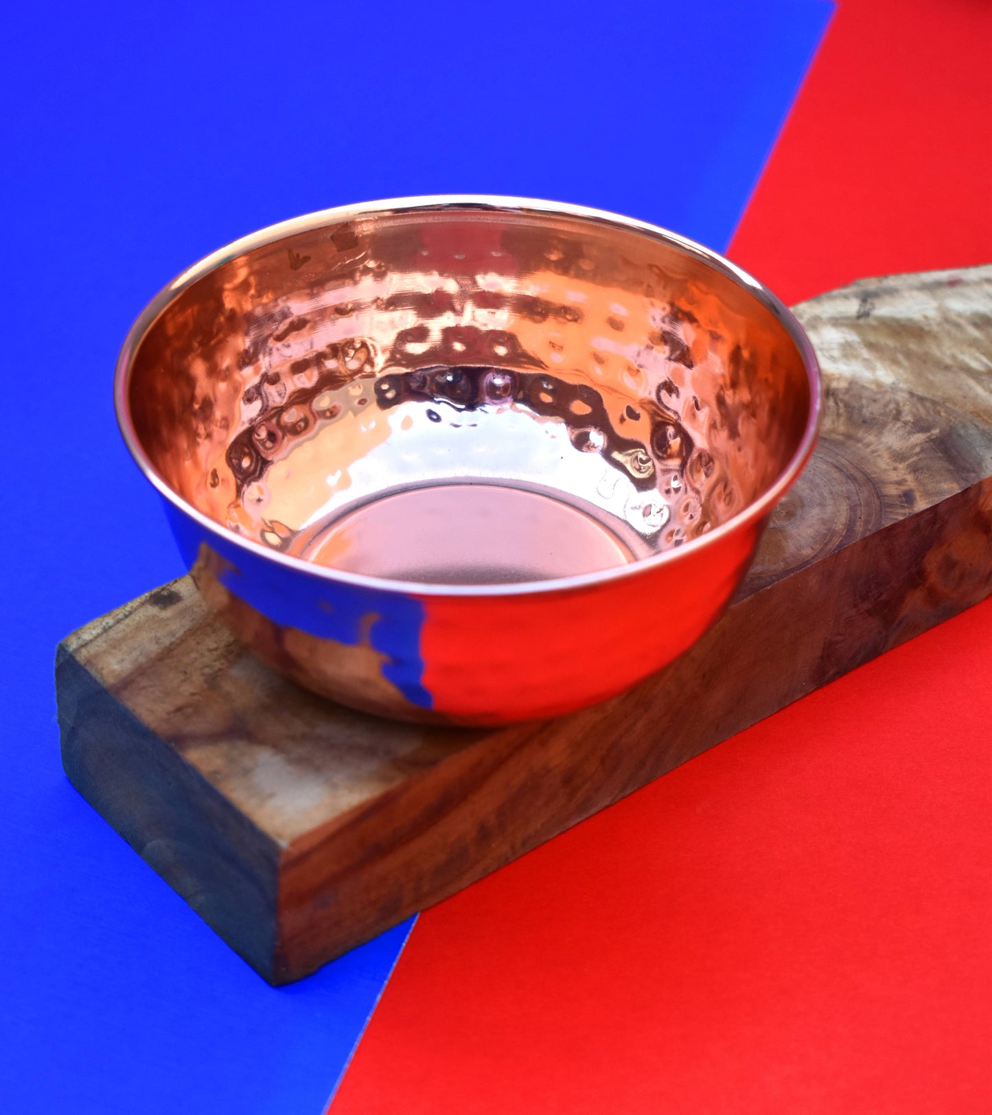 Small Hammered Copper Finish Bowl 4.6"