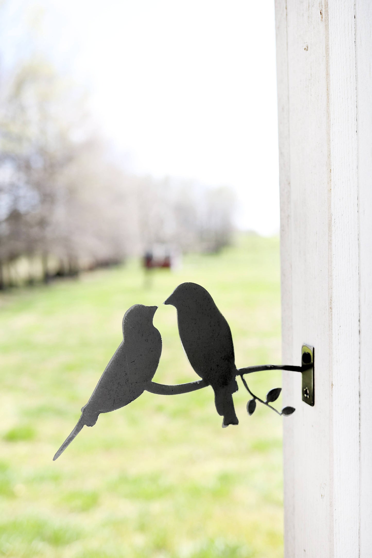 Metal Bird Statue - Love Birds Statue