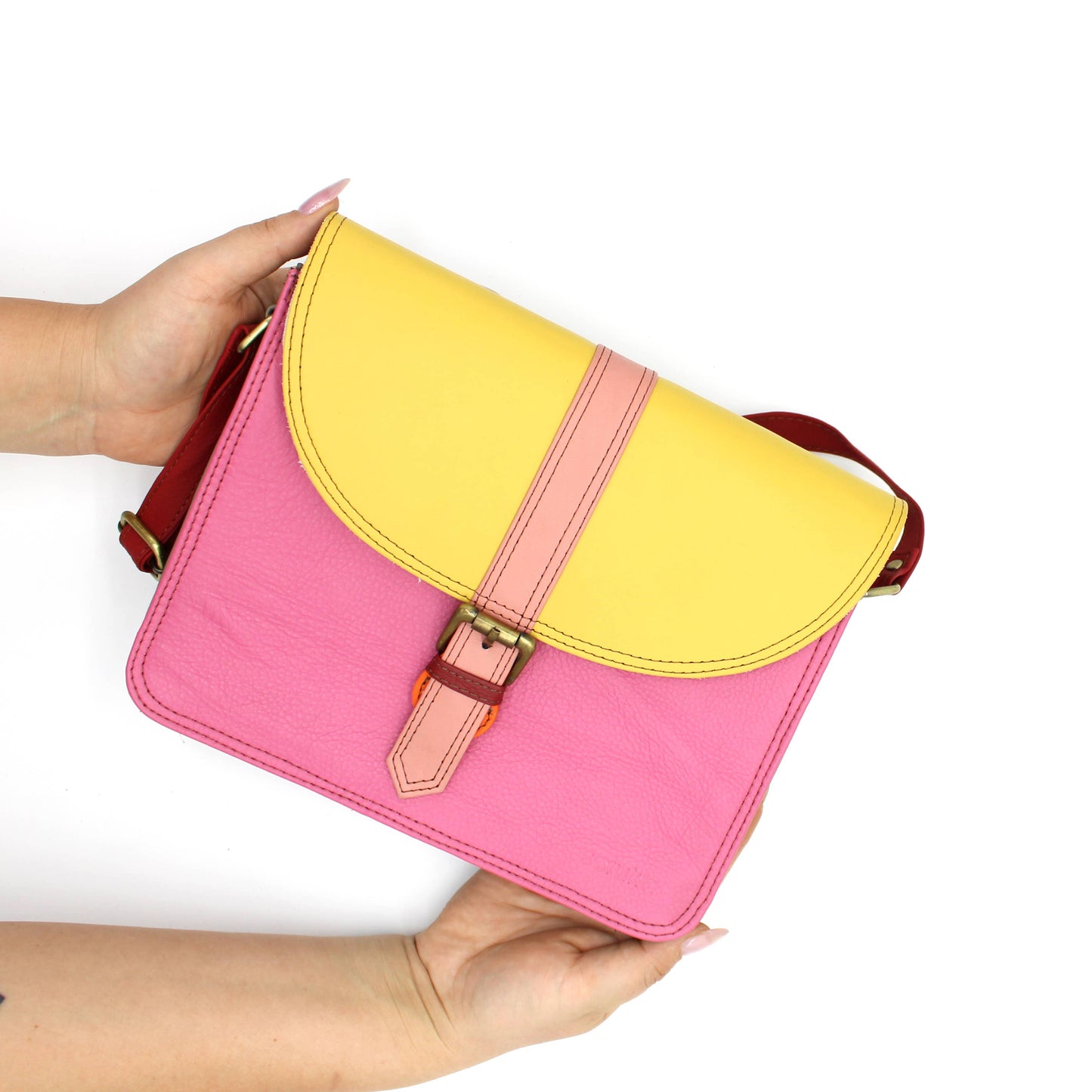 Adelin Medium Crossbody Bag - Upcycled Leather