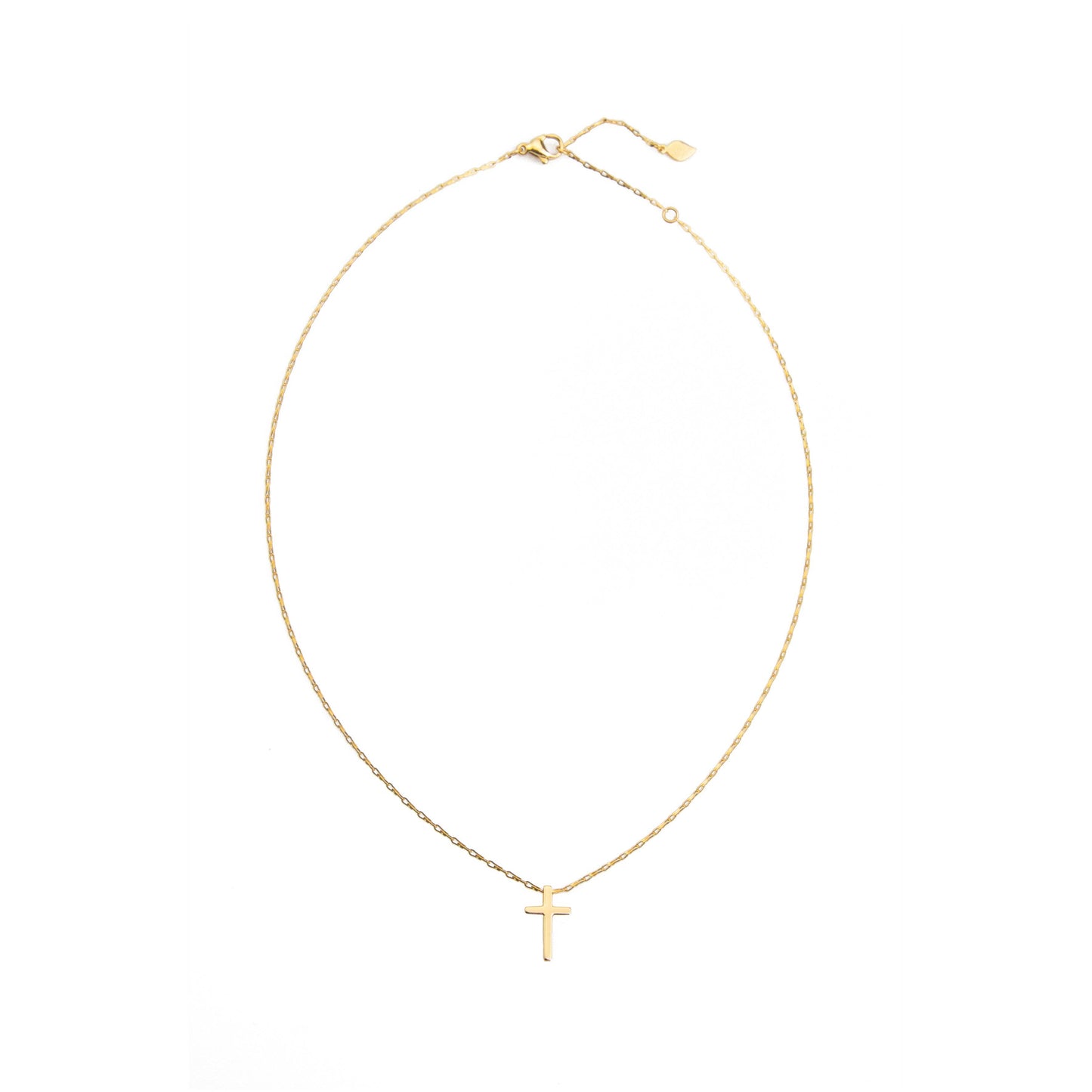 Courage Cross Necklace: Gold