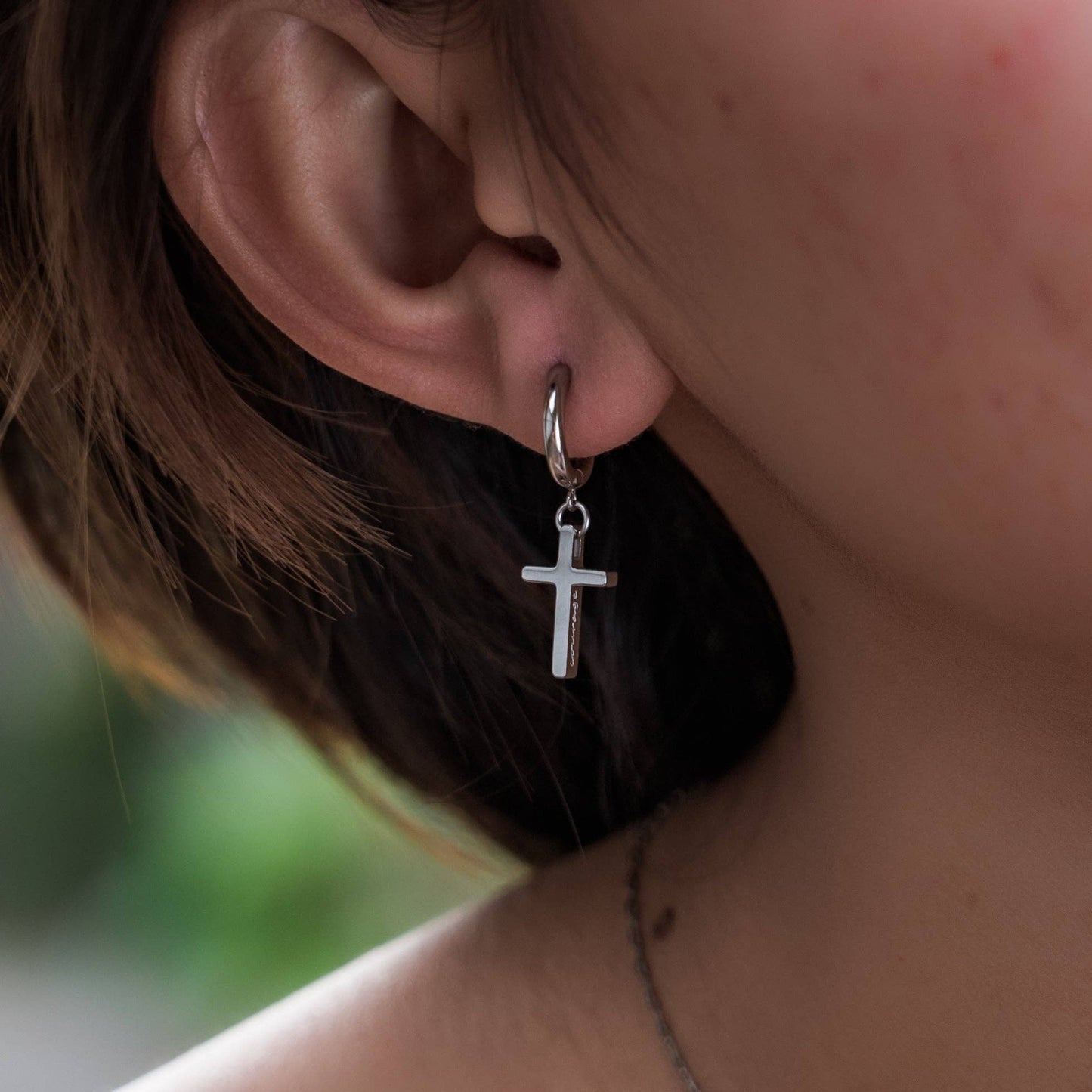 Courageous Cross Earrings