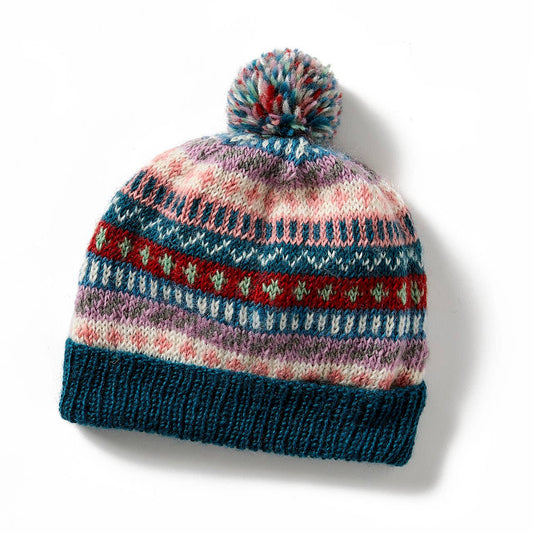 Nordic Knit Winter Pom Hat