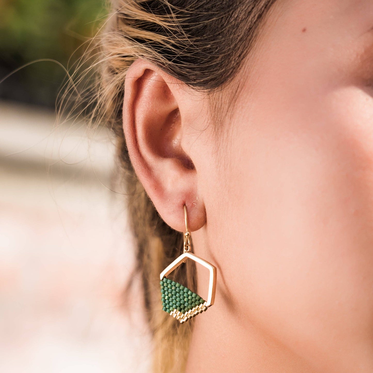 Strength in Hope Handwoven Earrings