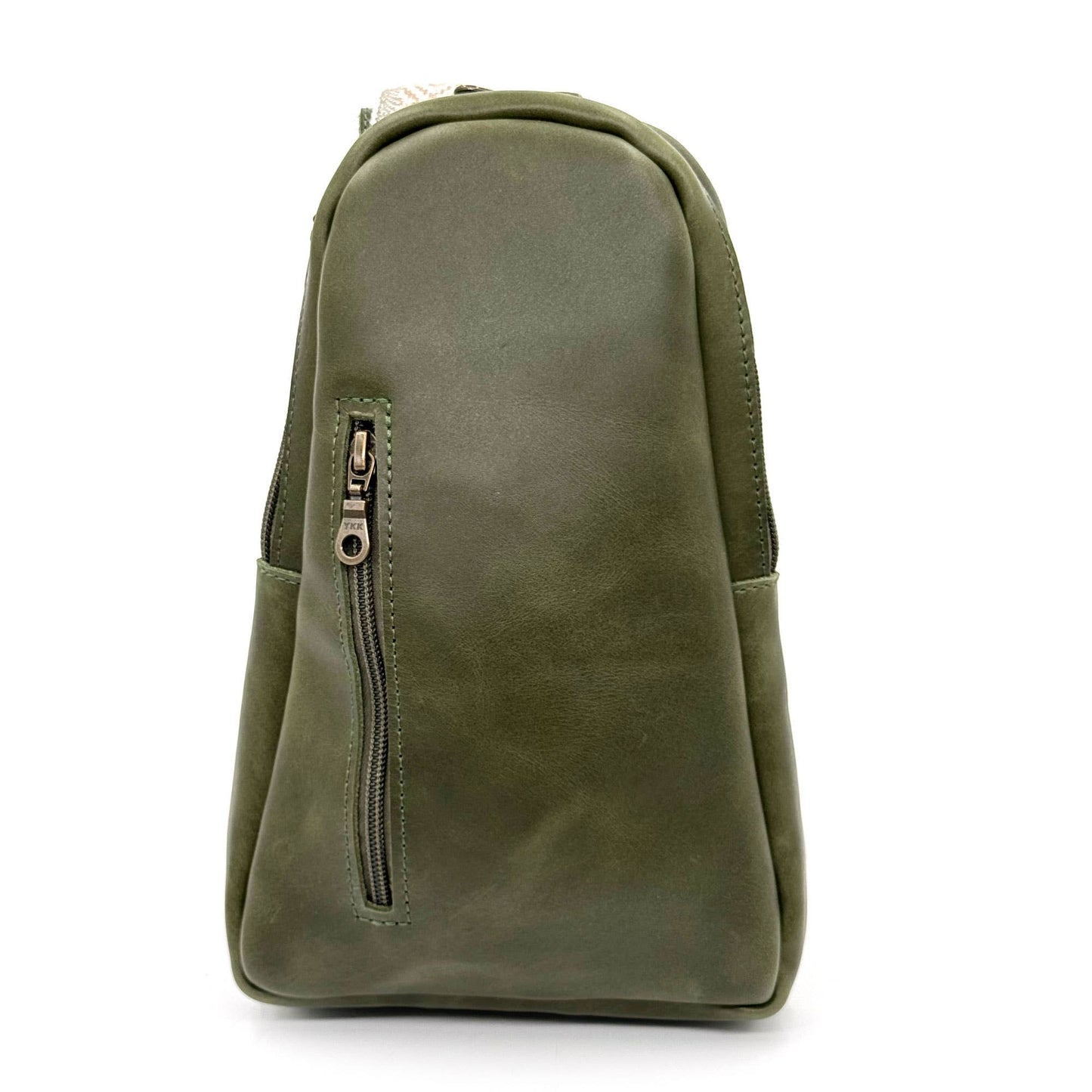 Sage Leather Sling Bag