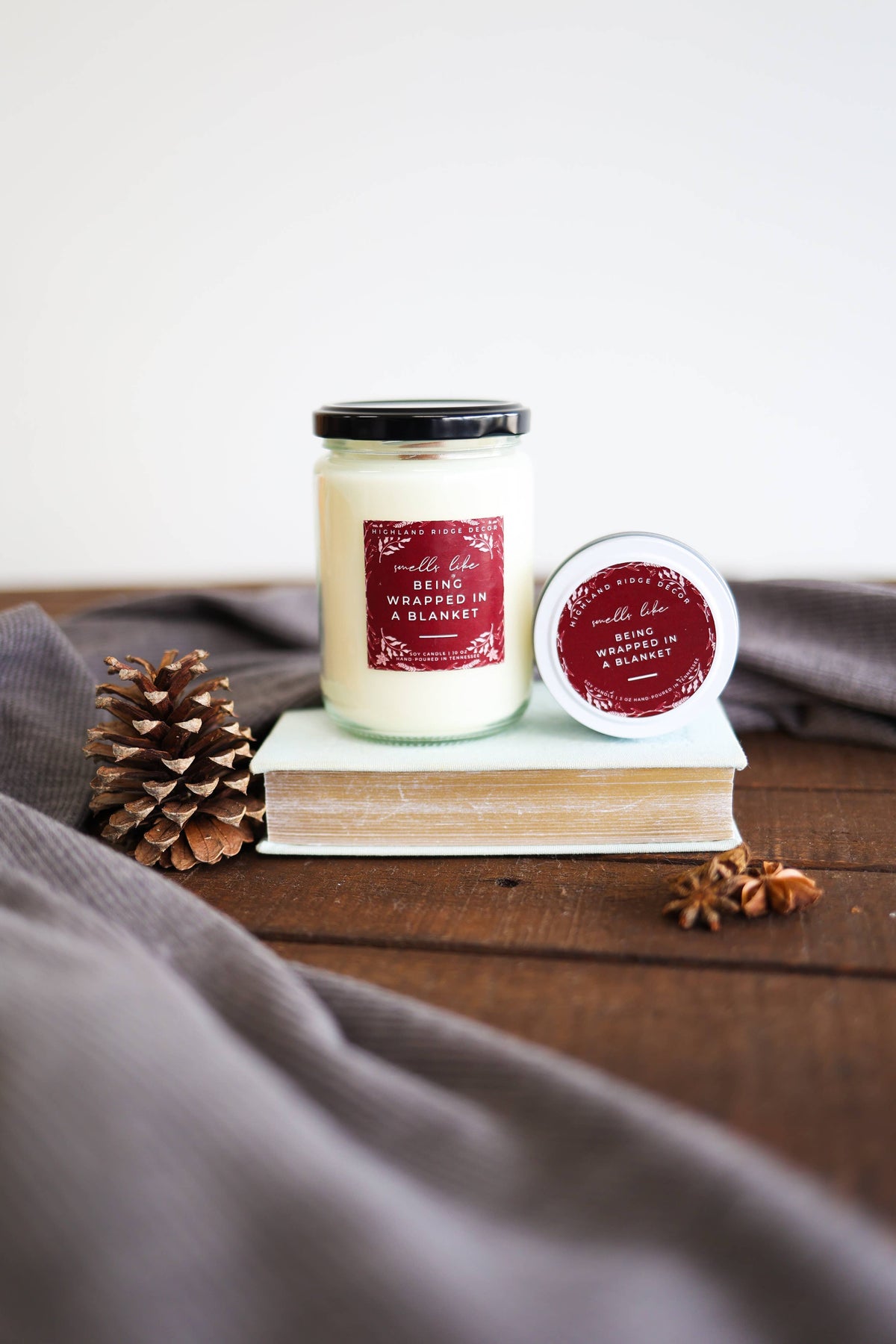 "Being Wrapped In A Blanket" Candle