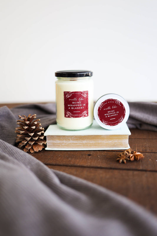 "Being Wrapped In A Blanket" Candle