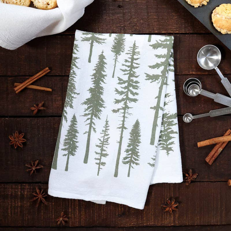 Redwood Trees Tea Towel
