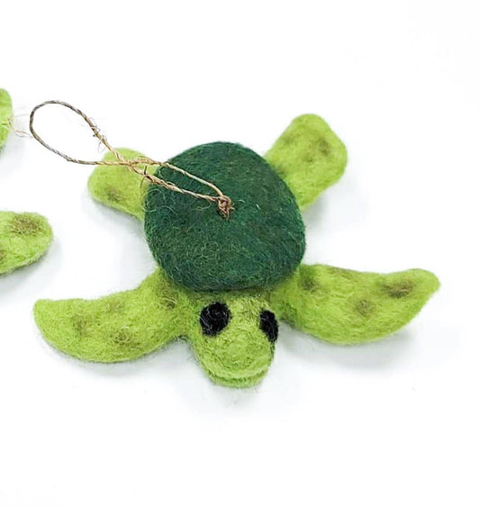 Tiny Turtle Eco Wool Ornament